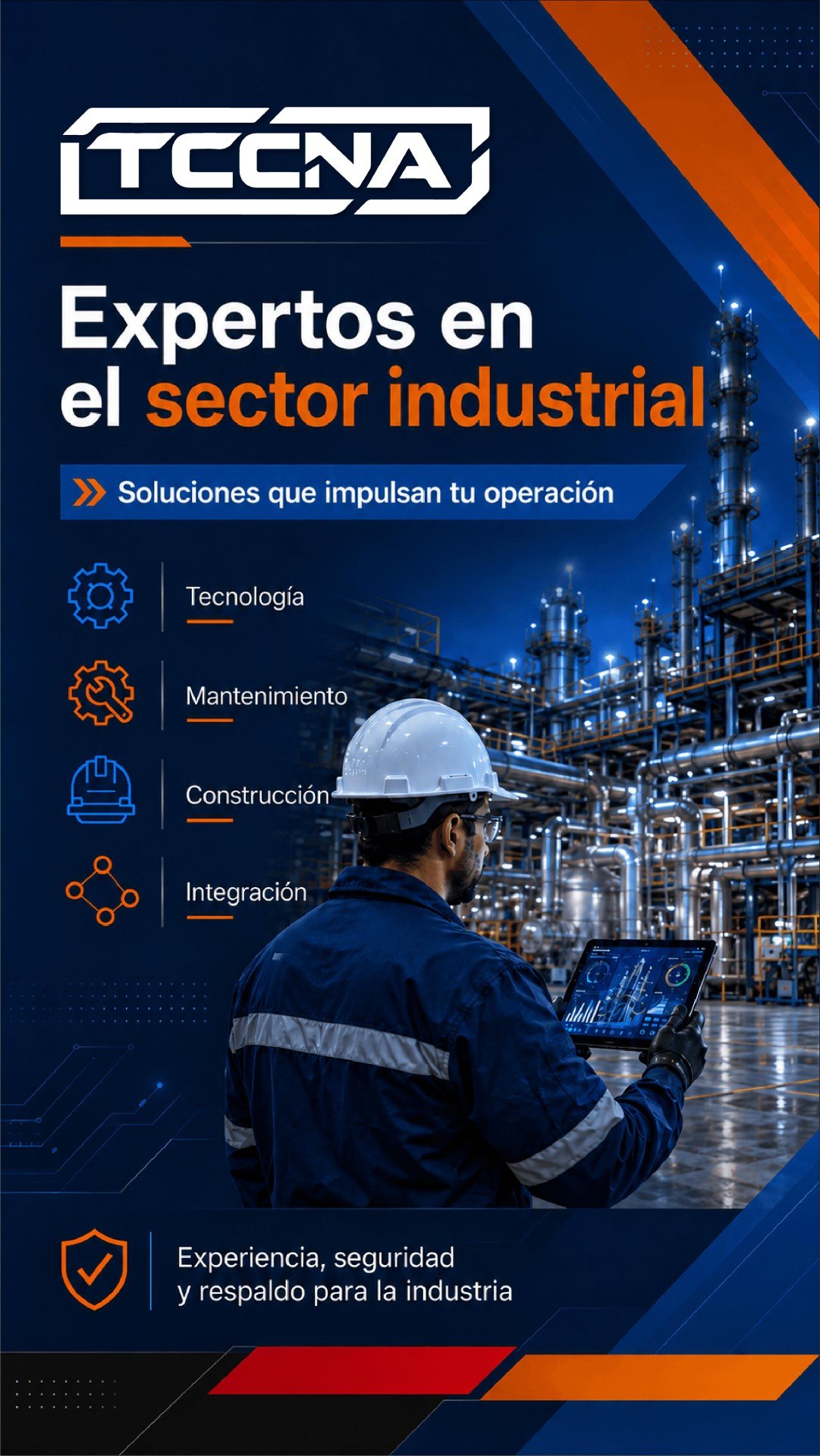 TCCNA - Presentación industrial para dispositivos móviles
